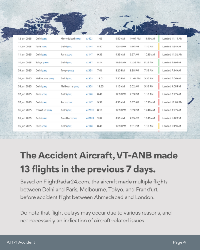 a screenshot of a flight schedule