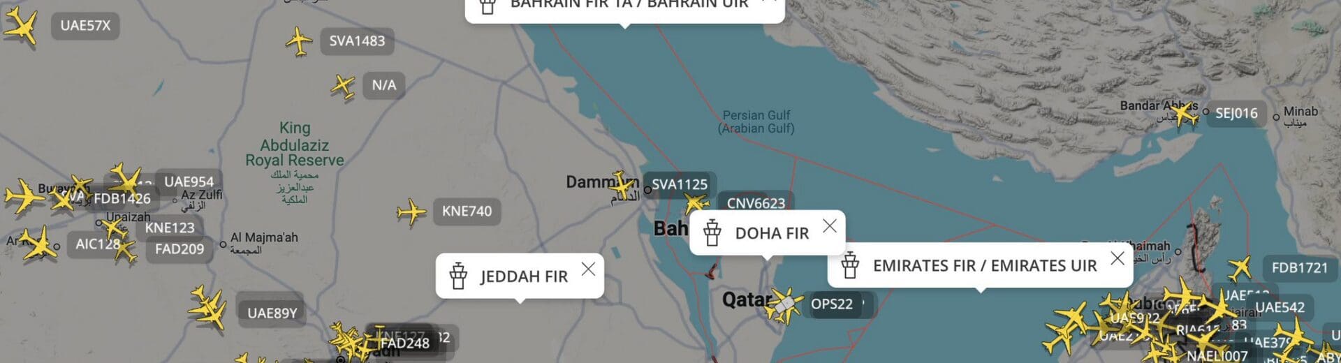 a map of the middle east