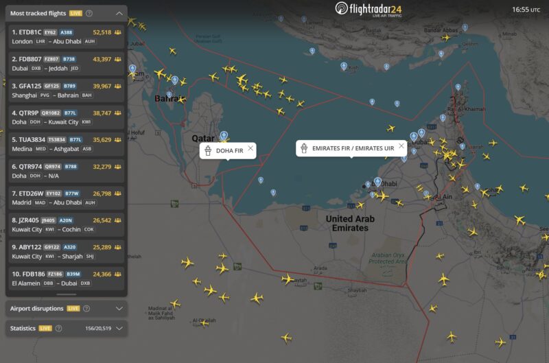 a screenshot of a map with planes flying