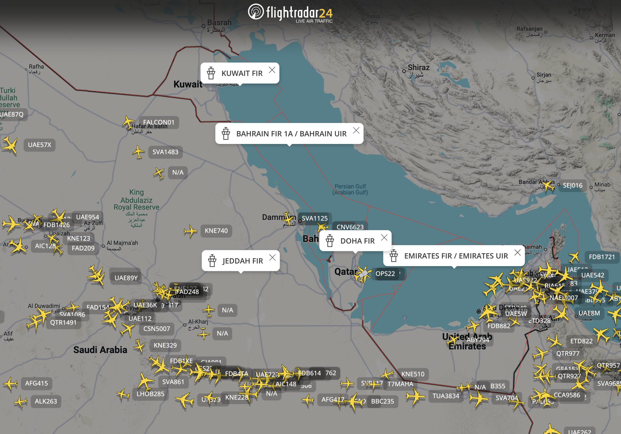 a map of the middle east