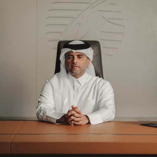 a man sitting at a desk