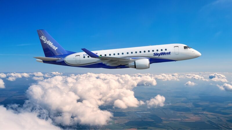 a plane flying in the sky