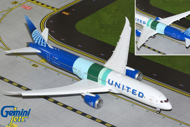 GeminiJets G2UAL1395F 1:200 United Airlines Boeing 787-9 "The Future is SAF" N24988