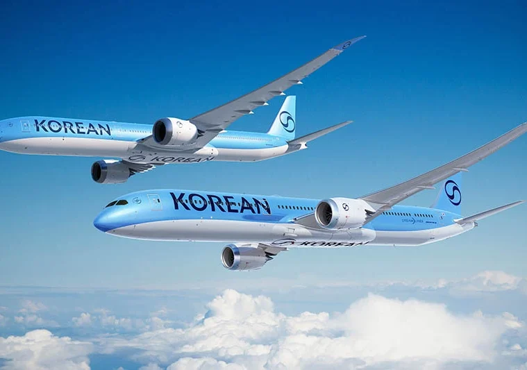 two airplanes in the sky