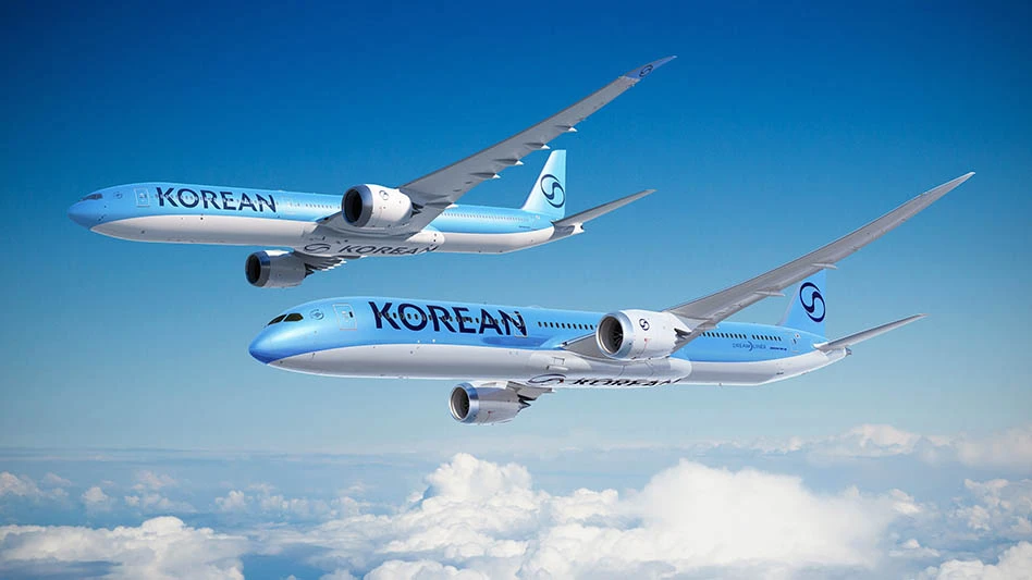 two airplanes in the sky