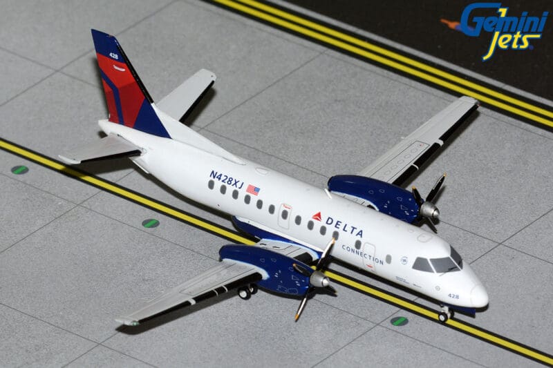 GeminiJets G2DAL1340 1:200 Delta Connection Saab 340B N428XJ