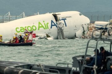 a plane crashed in the water