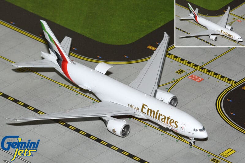 GeminiJets GJUAE2382 1:400 Emirates SkyCargo Boeing 777F (Interactive Series) A6-EFV