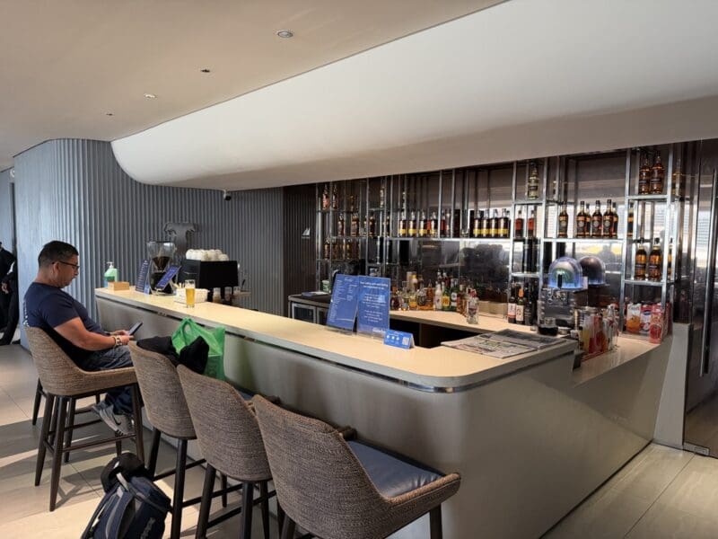 a man sitting at a bar