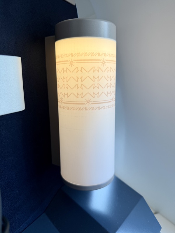 a light fixture on a wall