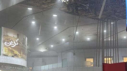 a large building with a large ceiling