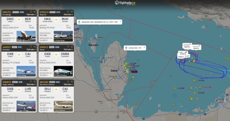 Middle East Airspace Closure