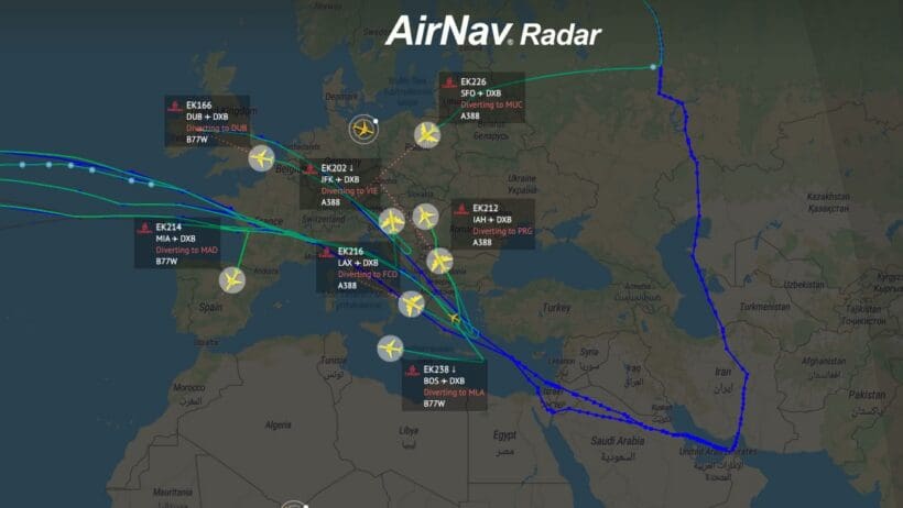 Middle East Airspace Closure