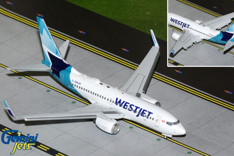 GeminiJets G2WJA1431F WestJet Airlines B737-700W C-GWJO flaps down