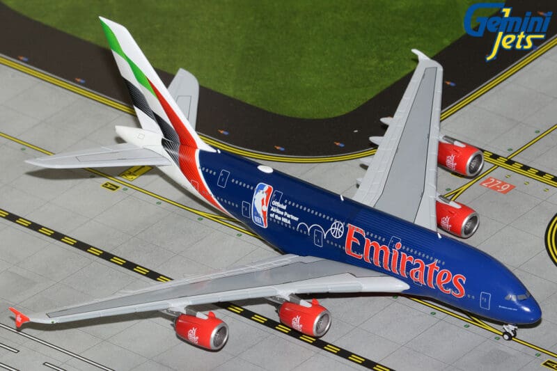 GeminiJets GJUAE2271 Emirates A380 A6-EOD "Official Airline…NBA" **RESTOCK**