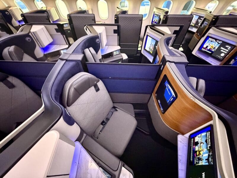 United B787-9 Polaris Business Class Pair Seat (Second Cabin)