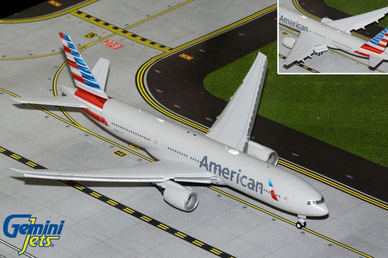 GeminiJets G2AAL1414F American Airlines B777-200ER N788AN flaps down
