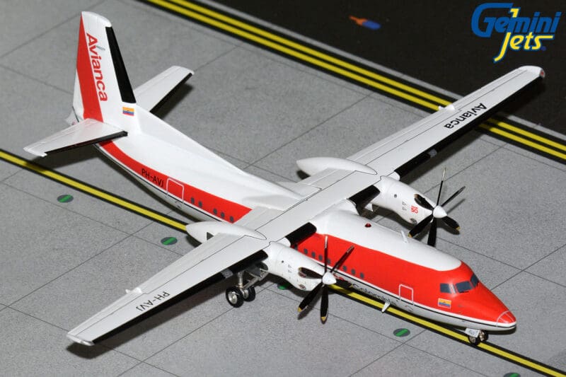 GeminiJets G2AVA1500 1:200 Avianca Colombia Fokker 50 PH-AVJ