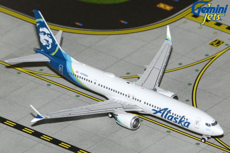 GeminiJets GJASA2393 Alaska Airlines B737 MAX 9 N708AL