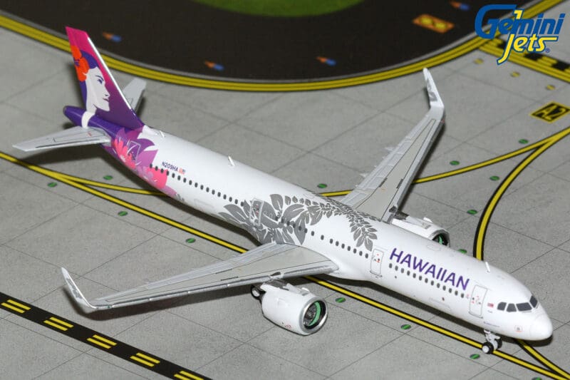 GeminiJets GJHAL2415 1:400 Hawaiian Airlines Airbus A321neo N209HA