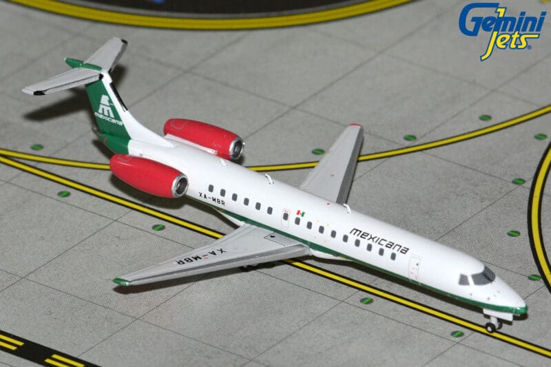 GeminiJets GJMXA2267 1:400 Mexicana ERJ-145 XA-MBR