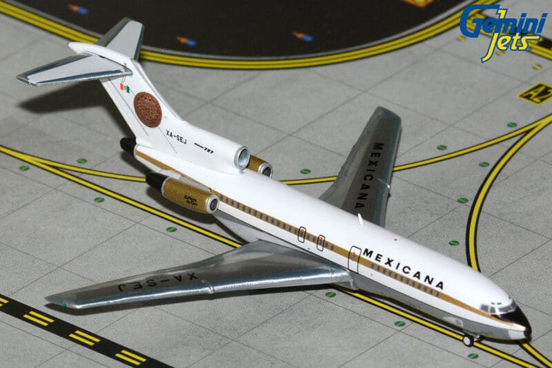 GeminiJets GJMXA2351 1:400 Mexicana Boeing 727-100 XA-SEJ