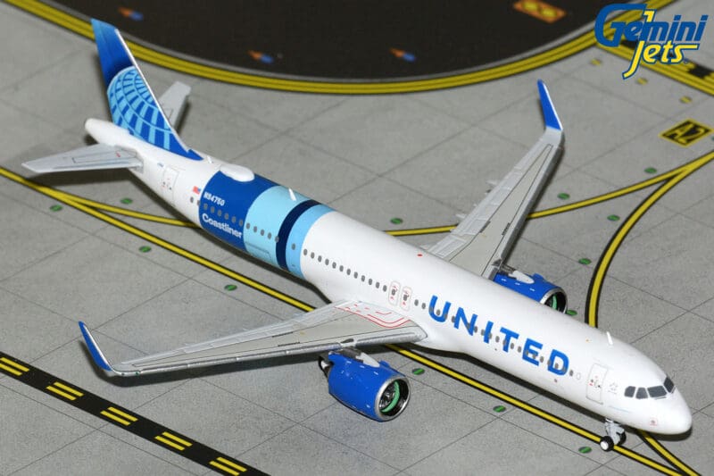 GeminiJets GJUAL2423 1:400 United Airlines Airbus A321neo "Coastliner" N94750